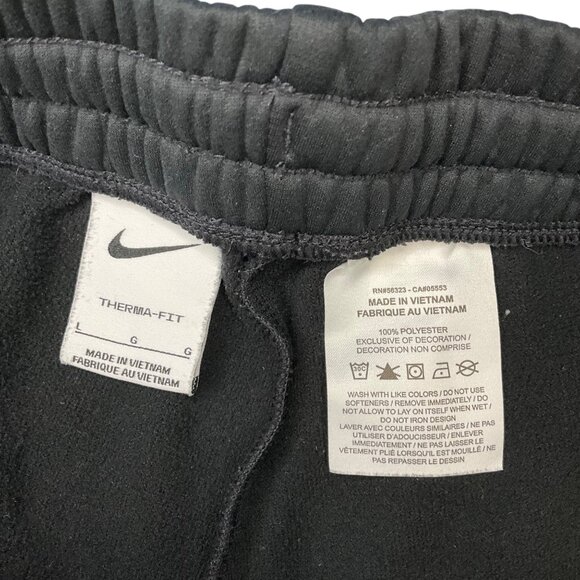 Nike Therma-Fit Black Sweatpants L boys Athletic Warm-Up Pants school sports - Picture 4 of 5